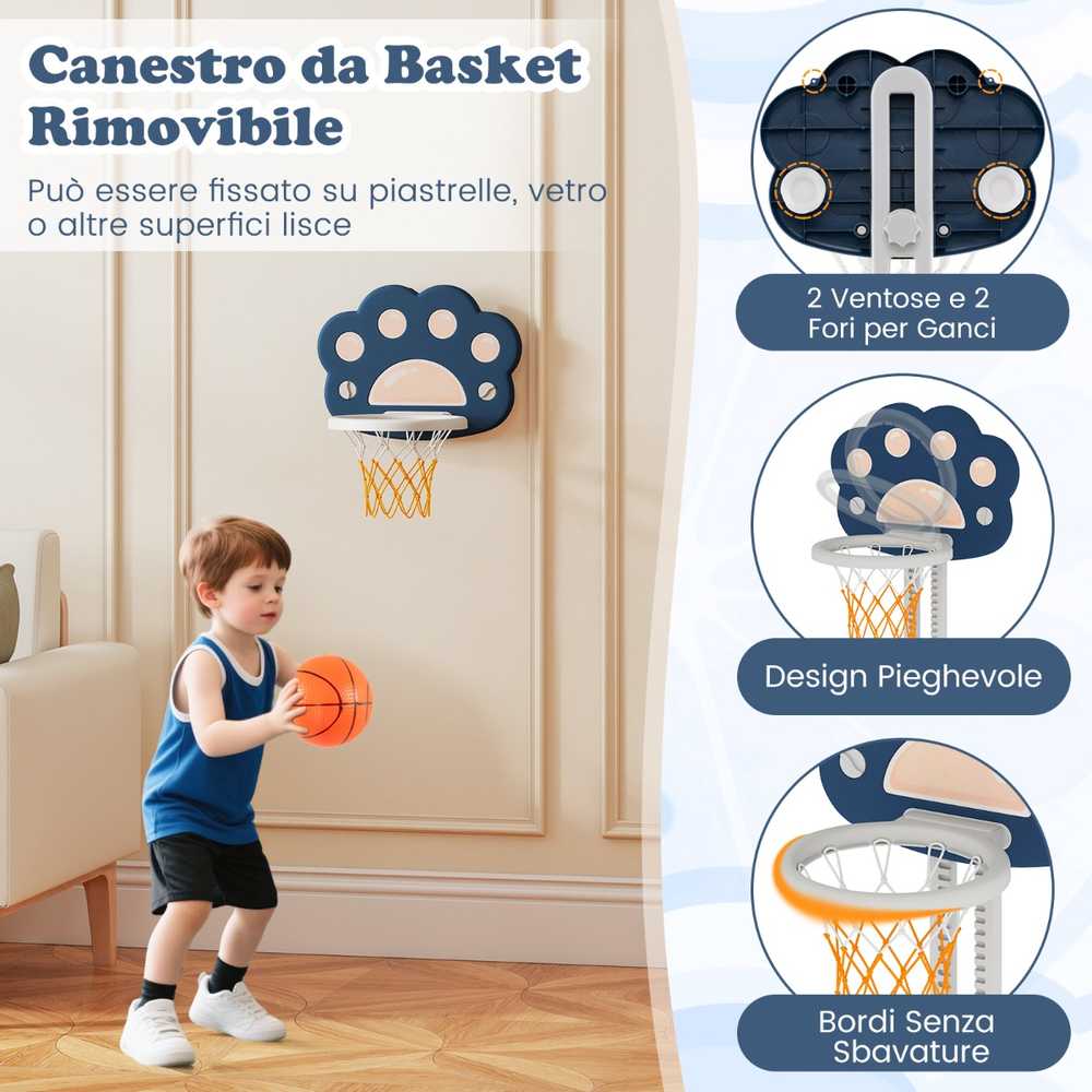 Promotions Reguliuojamo aukščio vaikų veiklos žaidimų rinkinys, 64-125 cm, mėlynas
