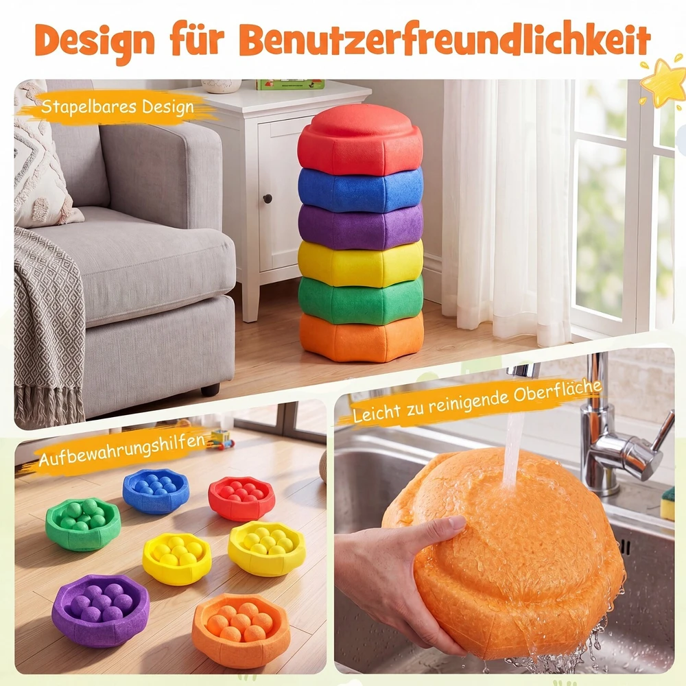Promotions Žingsnių akmenys vaikams 6 vnt. 25,4x12,7 cm įvairiaspalviai