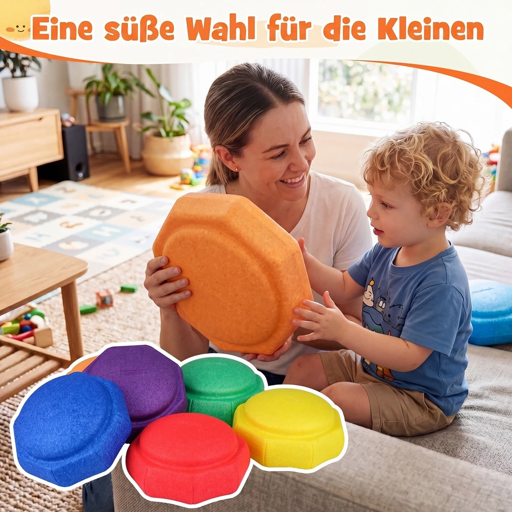 Promotions Žingsnių akmenys vaikams 6 vnt. 25,4x12,7 cm įvairiaspalviai