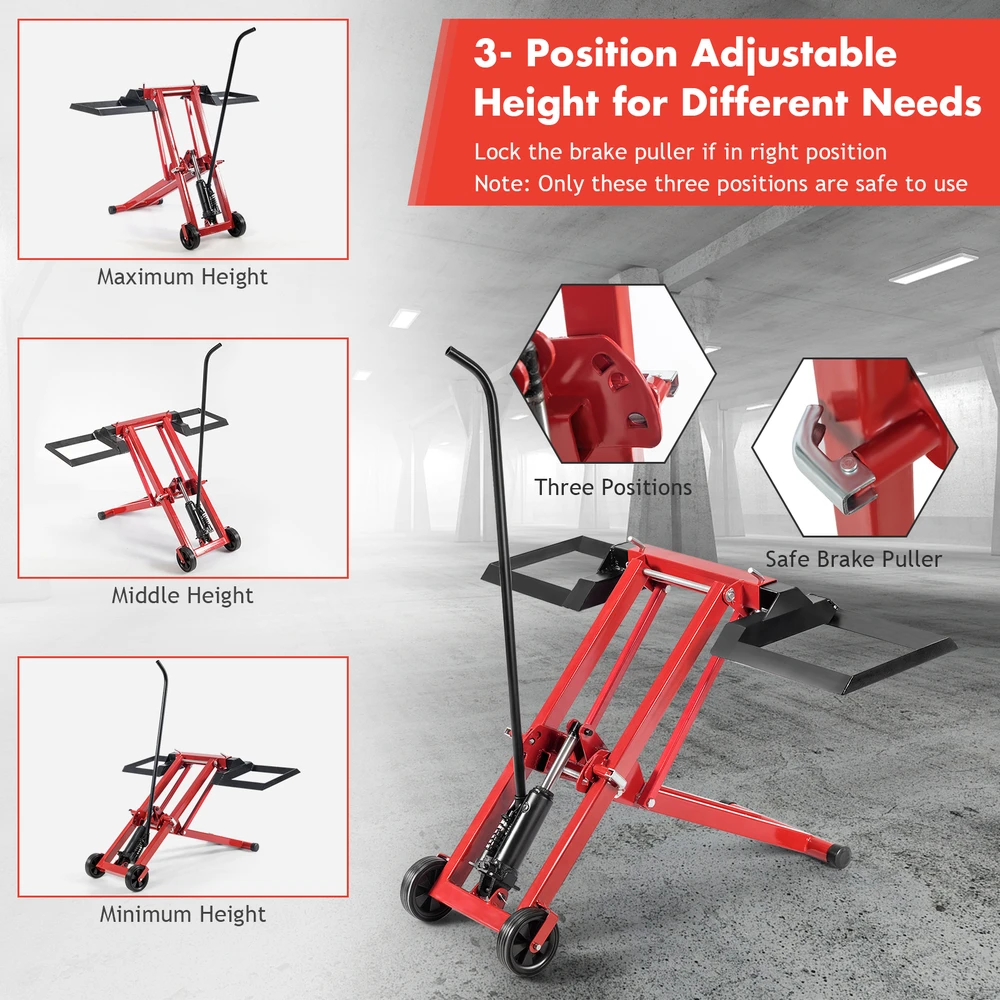 Promotions Žoliapjovės stovas 102x68x81 cm juoda/raudona