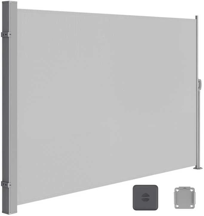 Songmics Išskleidžiama 160 x 350 cm šoninė markizė balkonui