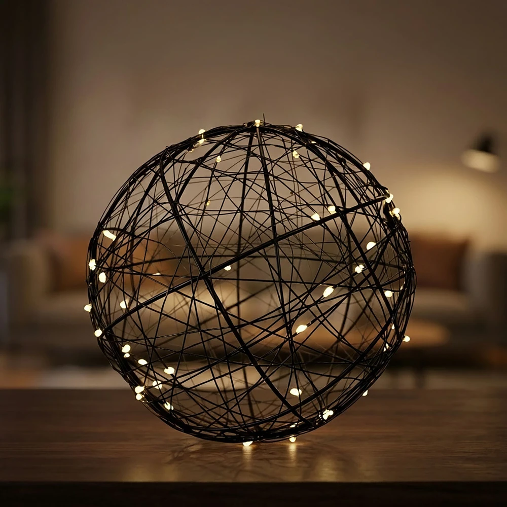 Relaxdays 20 cm LED dekoratyvinis rutulys