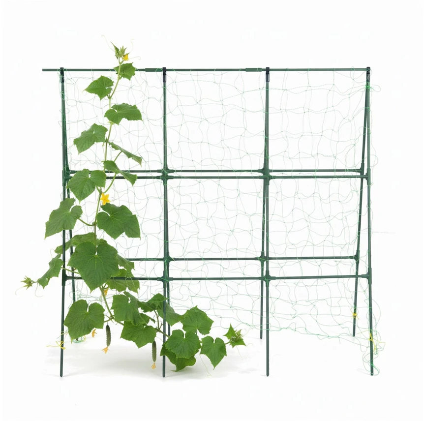 Relaxdays Agurkų atrama rėmas 114x135 cm Žalia Metalas