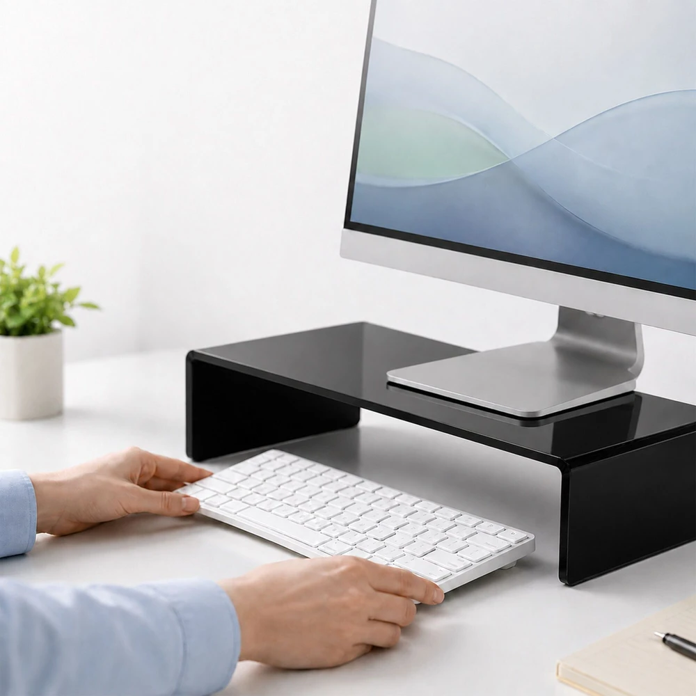 Relaxdays Akrilinis monitoriaus stovelis