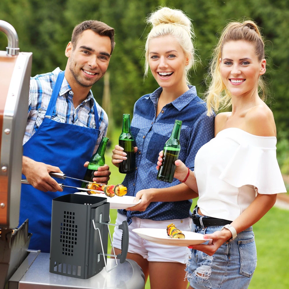 Relaxdays Anglių uždegimo kaminėlis su saugia rankena