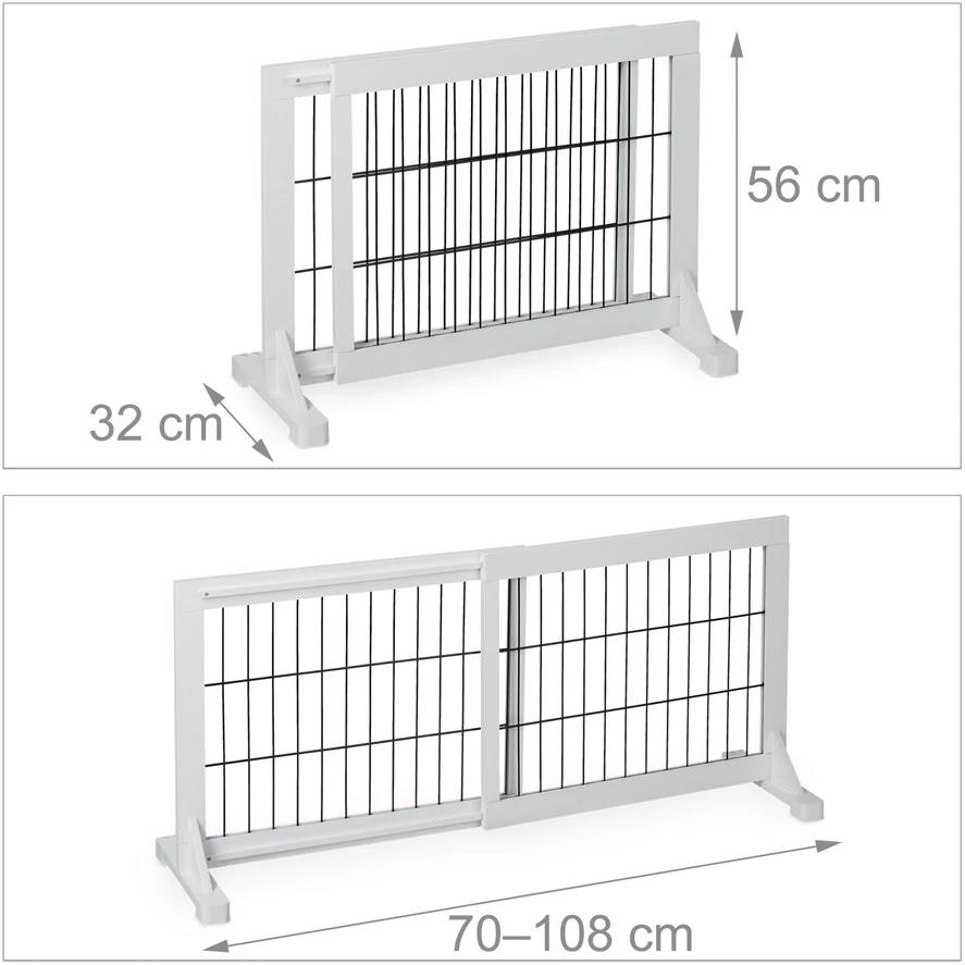 Relaxdays Balti apsauginiai varteliai 56 cm