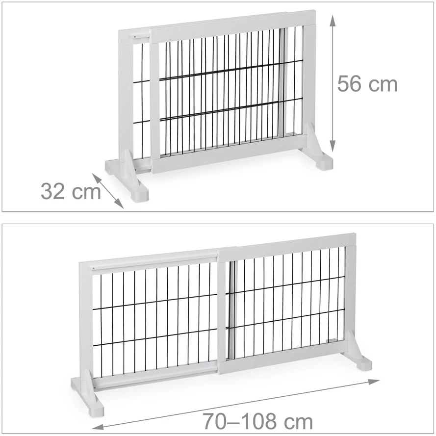 Relaxdays Balti apsauginiai varteliai 56 cm