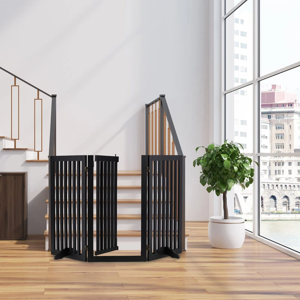 Relaxdays Apsauginiai varteliai, 92x154x30 cm, juoda, MDF