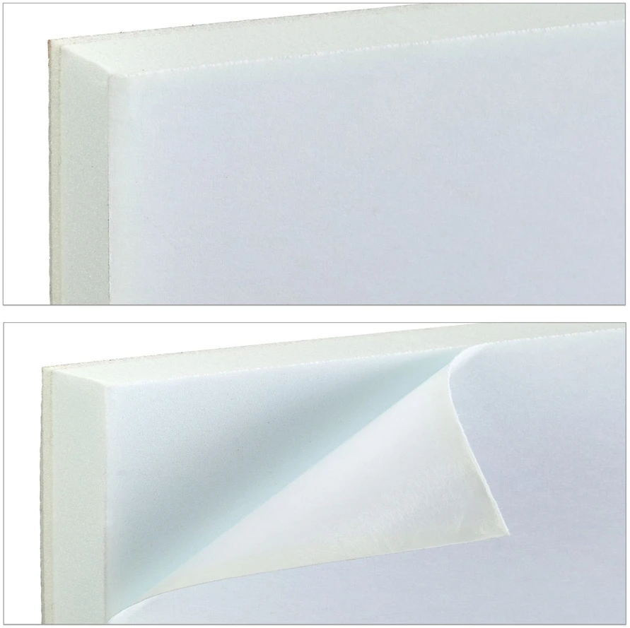 Relaxdays Automobilio durelių apsauga, 10x50x1,5 cm, raudona, balta, putplastis