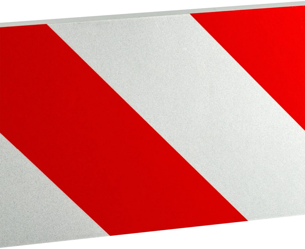 Relaxdays Automobilio durelių apsauga, 10x50x1,5 cm, raudona, balta, putplastis