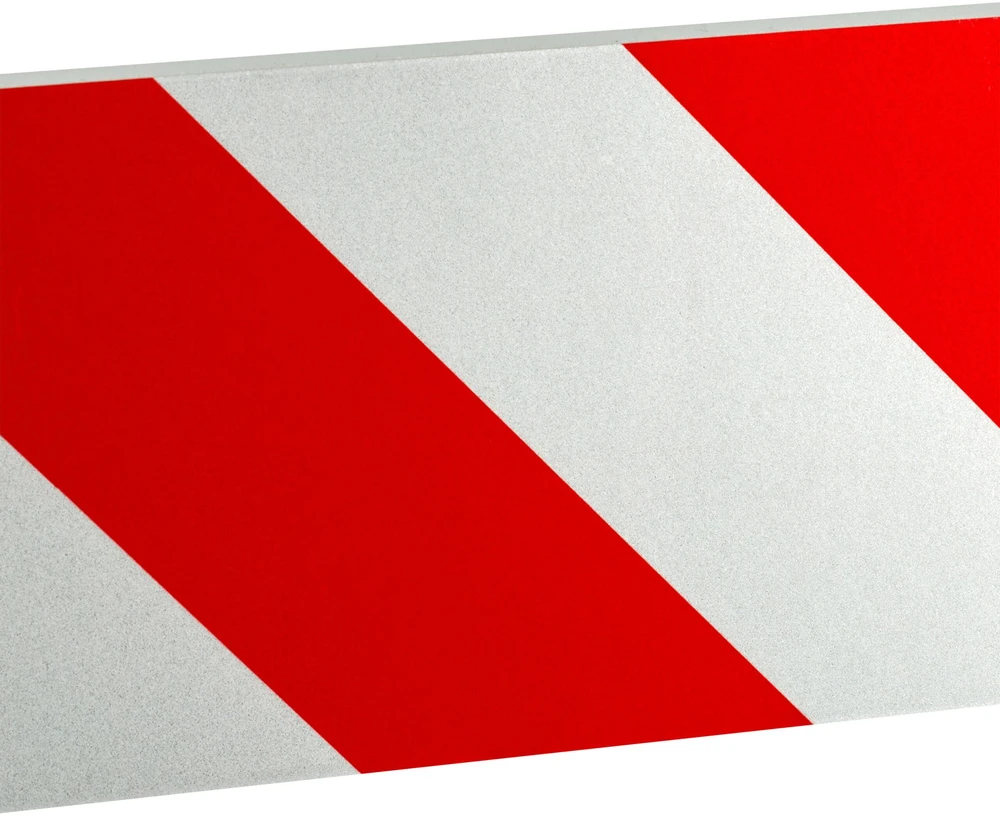 Relaxdays Automobilio durelių apsauga, 10x50x1,5 cm, raudona, balta, putplastis