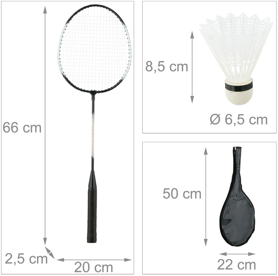 Relaxdays Badmintono rinkinys su krepšiu