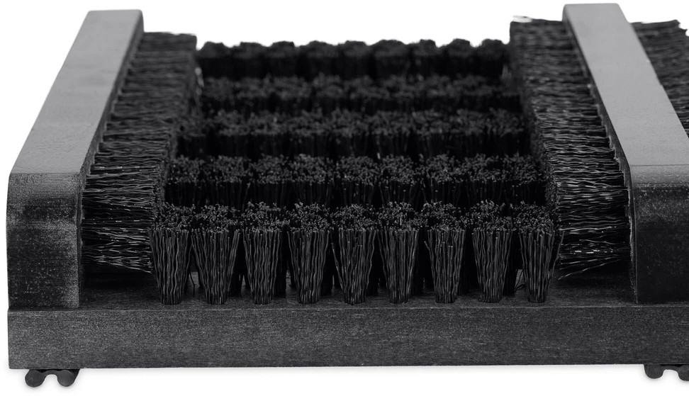 Relaxdays Batų valytuvas, 5.5x36x26 cm, juoda, mediena