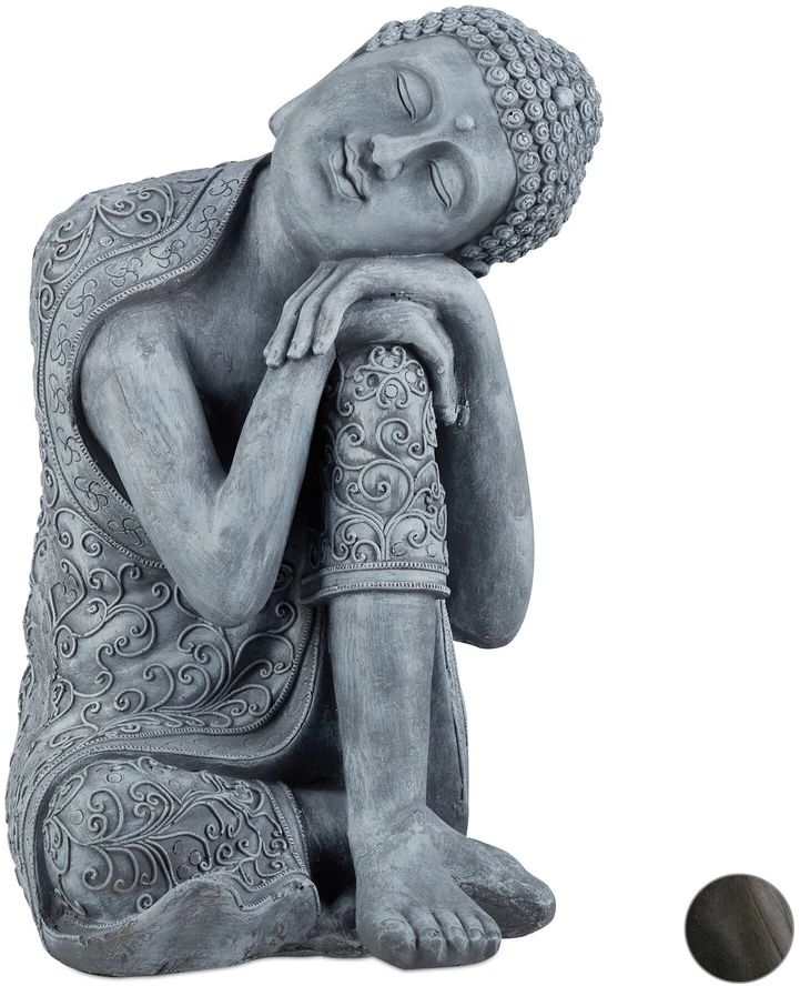 Relaxdays Budos figūrėlė pakreipta galva 60 cm