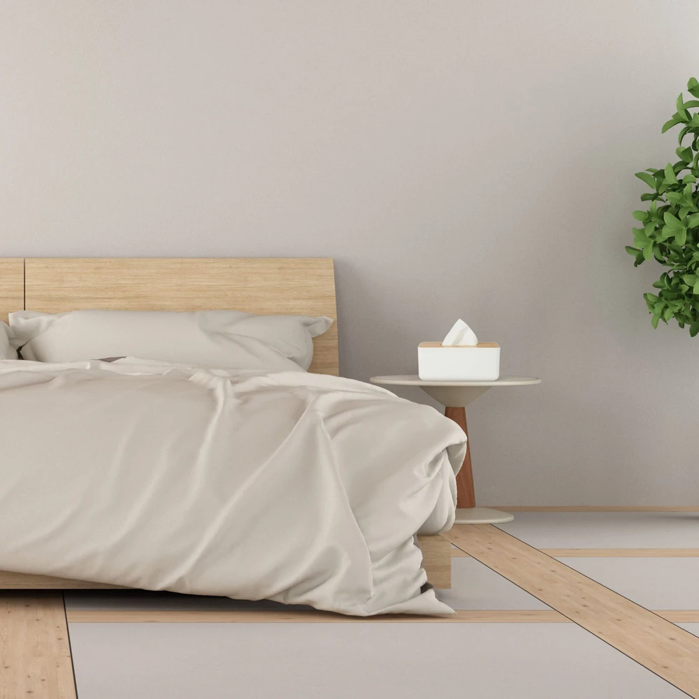 Relaxdays Servetėlių dėžutė su mediniu dangteliu