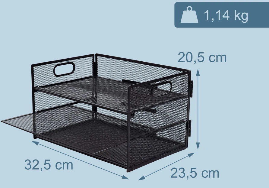 Relaxdays Metalinis dokumentų organizatorius su 3 skyriais