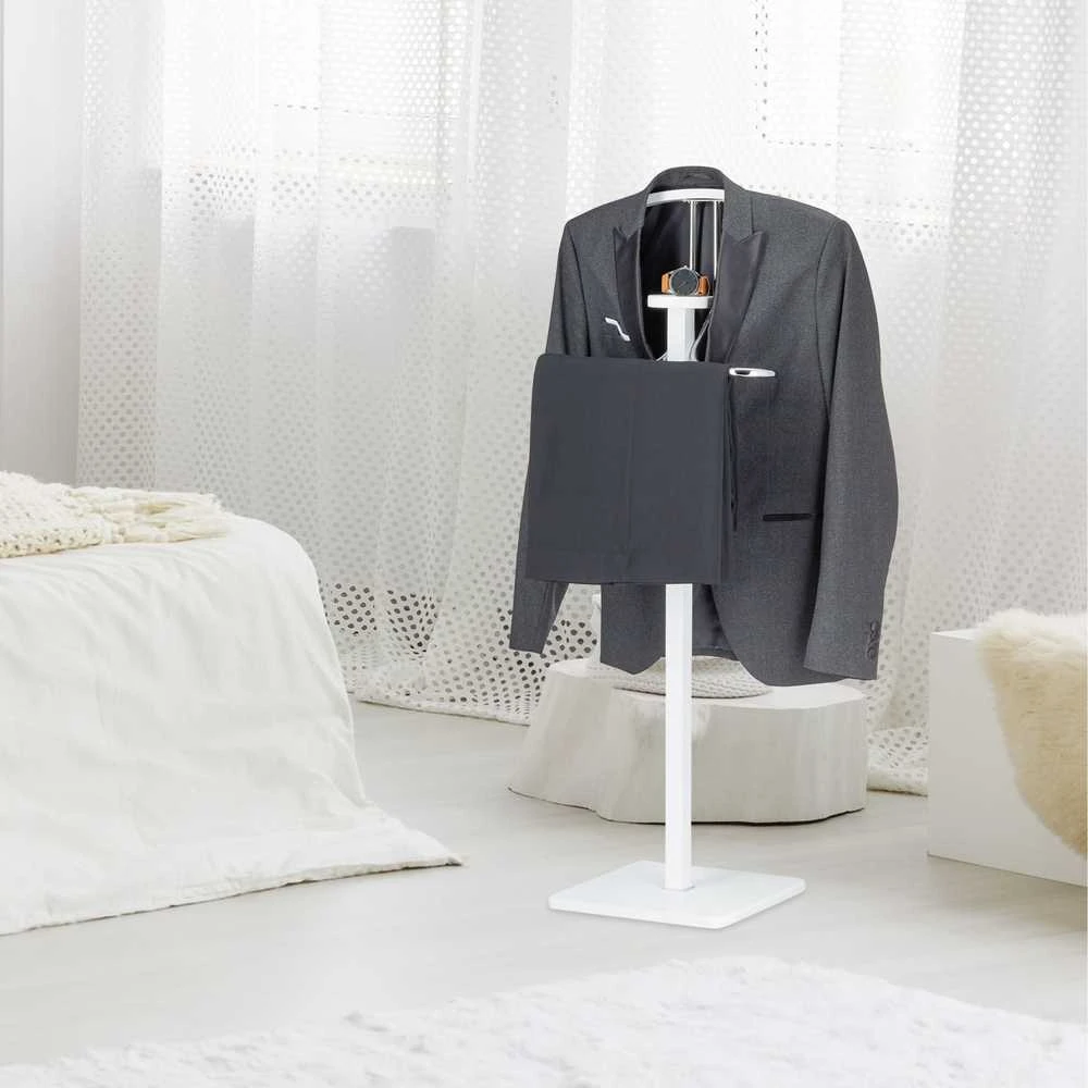 Relaxdays Baltas valet stovas