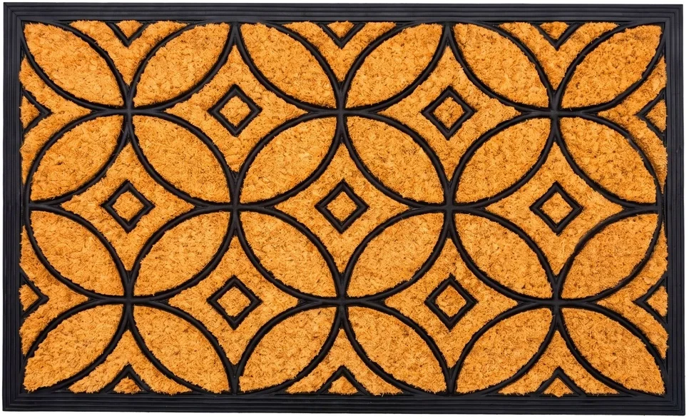 Relaxdays Durų kilimėlis iš kokoso ir gumos, 75 x 45 cm