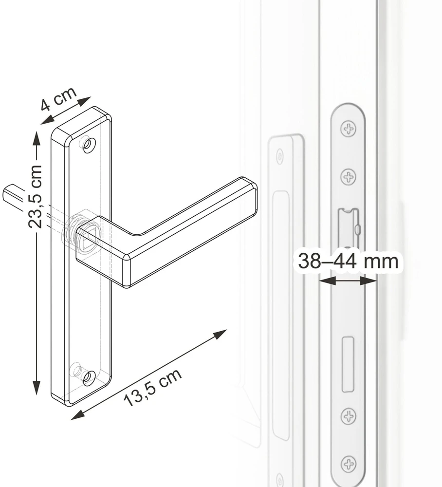 Relaxdays Durų rankenų komplektas vidaus durims