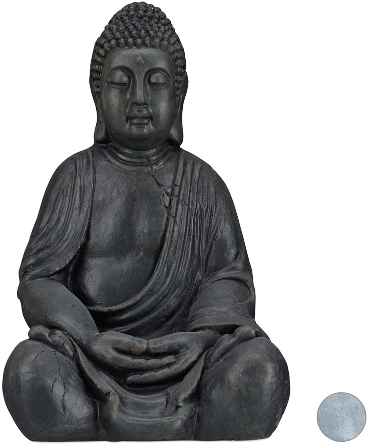 Relaxdays Budos figūrėlė iš keramikos 50 cm