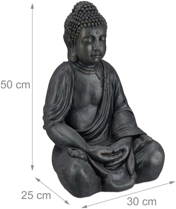Relaxdays Budos figūrėlė iš keramikos 50 cm