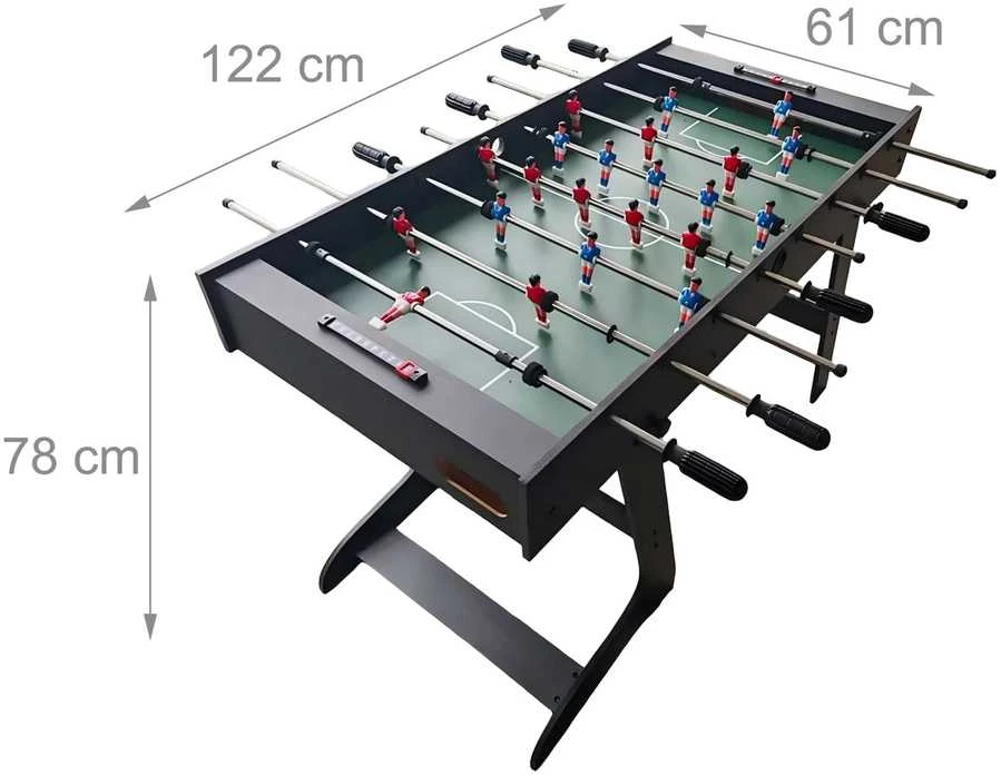 Relaxdays Sulankstomas stalo futbolo stalas