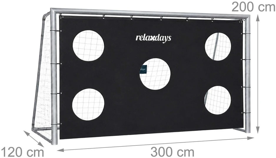 Relaxdays Plieniniai futbolo vartai