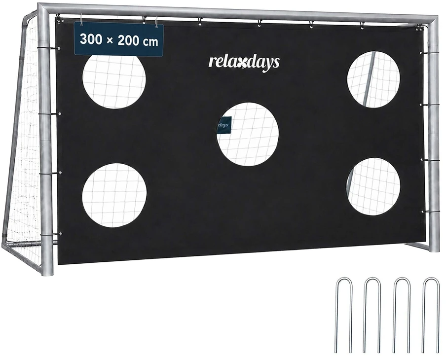 Relaxdays Plieniniai futbolo vartai