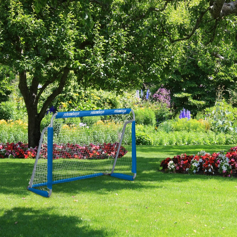 Relaxdays 2 mėlynų futbolo vartų rinkinys