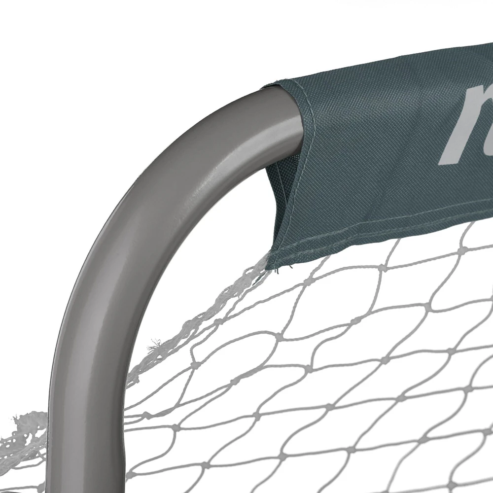Relaxdays 2 futbolo vartų rinkinys pilkos spalvos