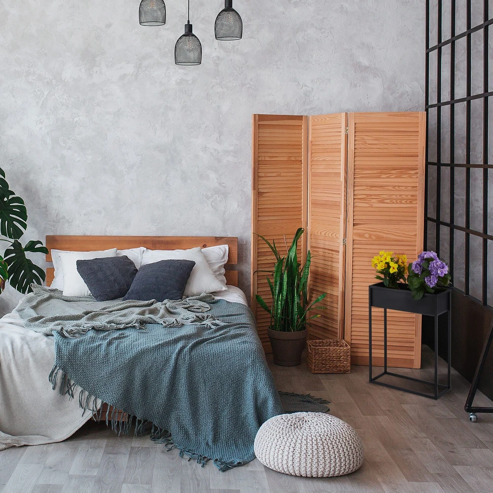 Relaxdays Juodas metalinis gėlių stovas