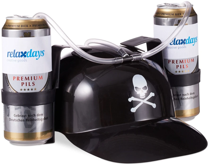 Relaxdays Piratų alaus gėrimo kepurė