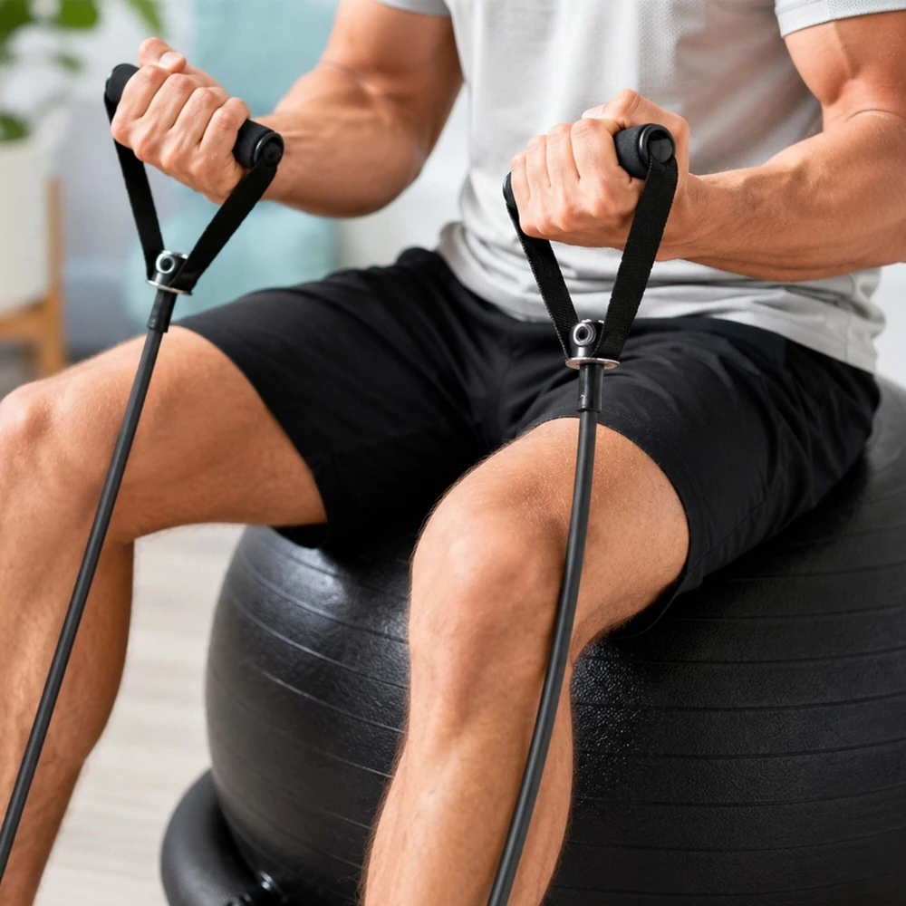 Relaxdays Gimnastikos kamuolio rinkinys su priedais