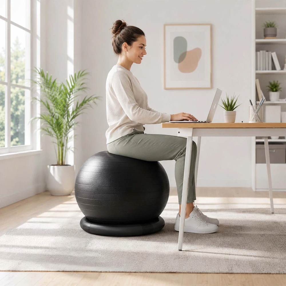 Relaxdays Gimnastikos kamuolio rinkinys su priedais