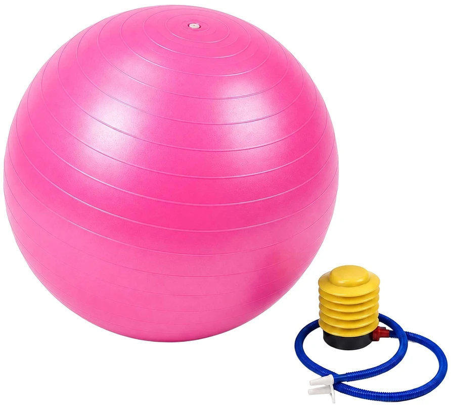 Relaxdays Gimnastikos kamuolys su pompa, PVC