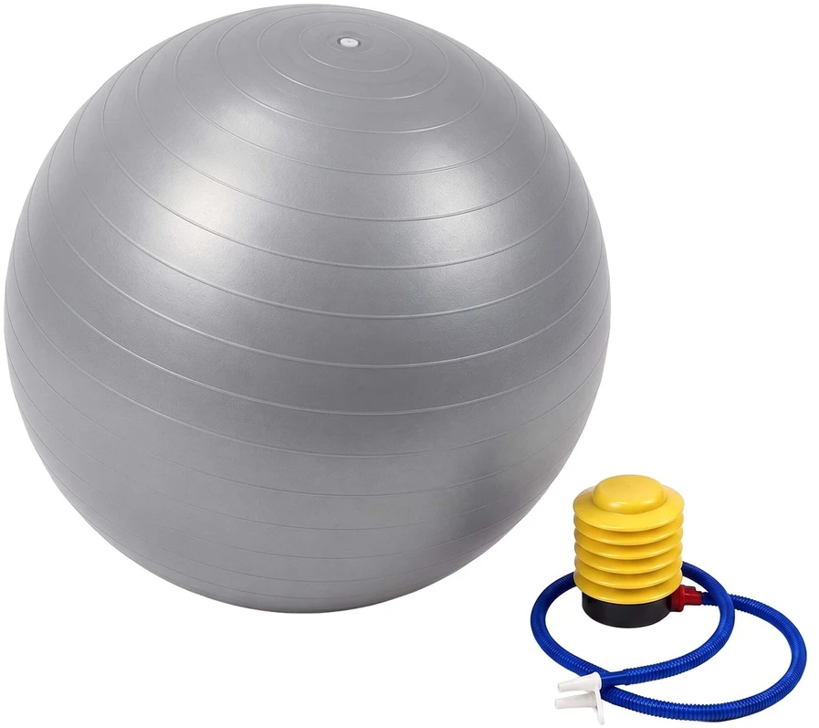 Relaxdays Gimnastikos kamuolys su pompa, PVC