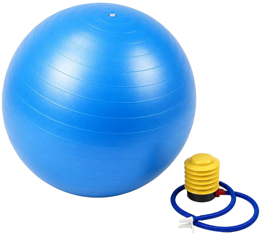 Relaxdays Gimnastikos kamuolys su pompa, PVC