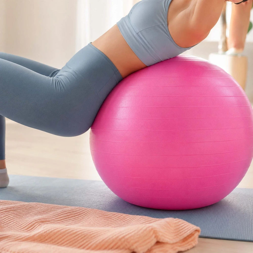Relaxdays Gimnastikos kamuolys su pompa, PVC