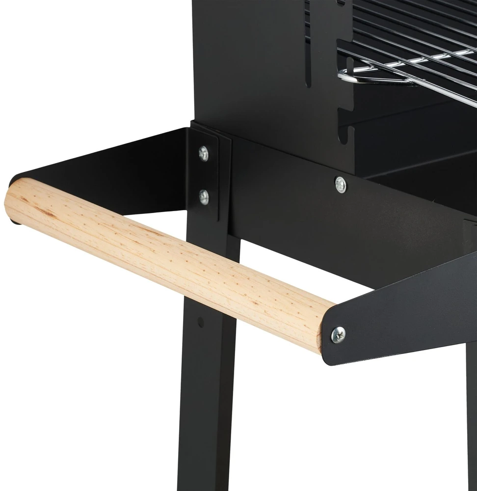 Relaxdays Barbekiu grilis su ratukais ir lentynomis