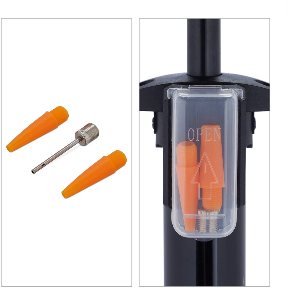 Relaxdays Kojinė pompa su slėgio matuokliu