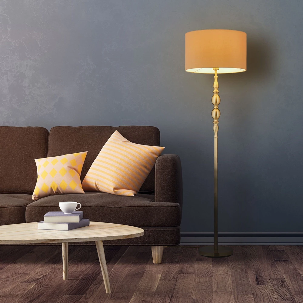 Relaxdays Pastatomas šviestuvas svetainei smėlio spalvos