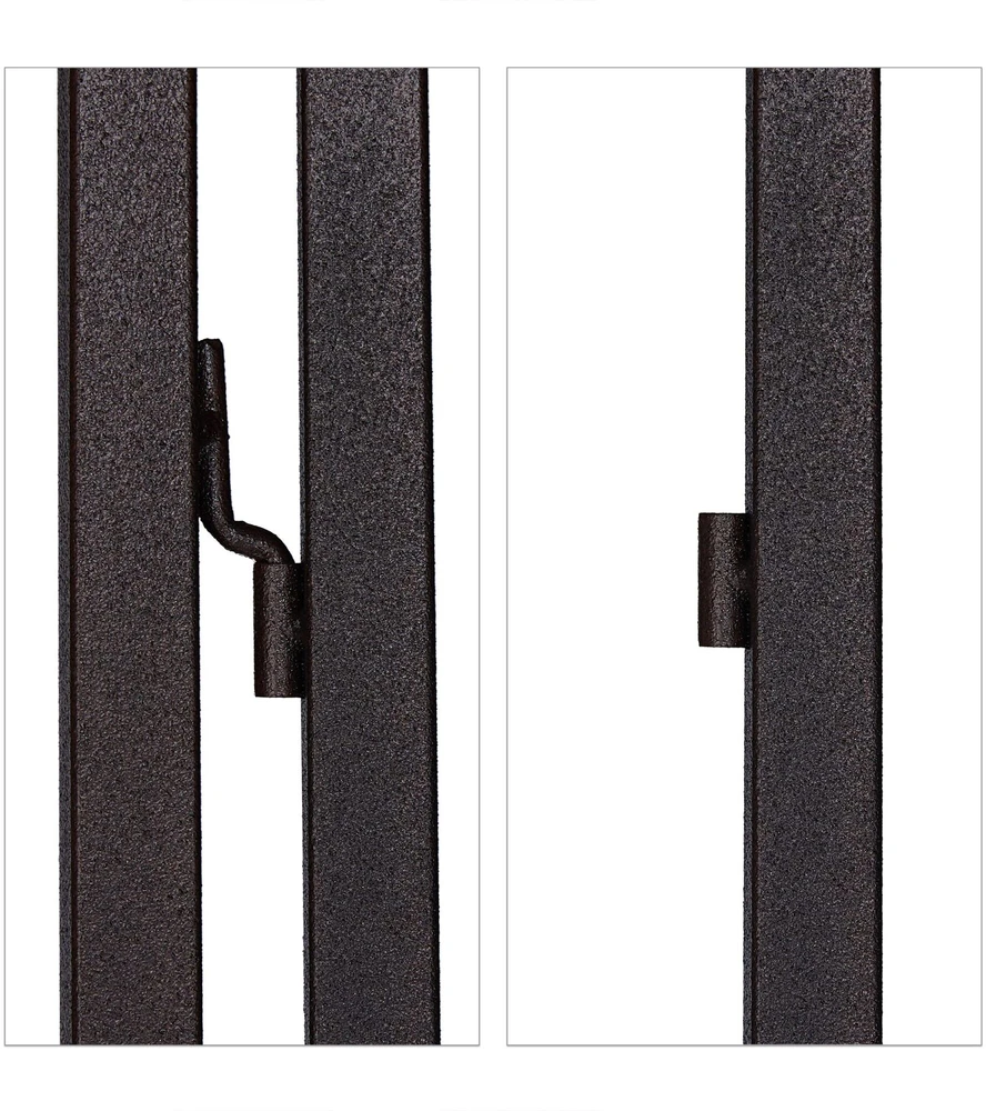 Relaxdays Metalinis grotelinis skydas, 2 vnt. rinkinys
