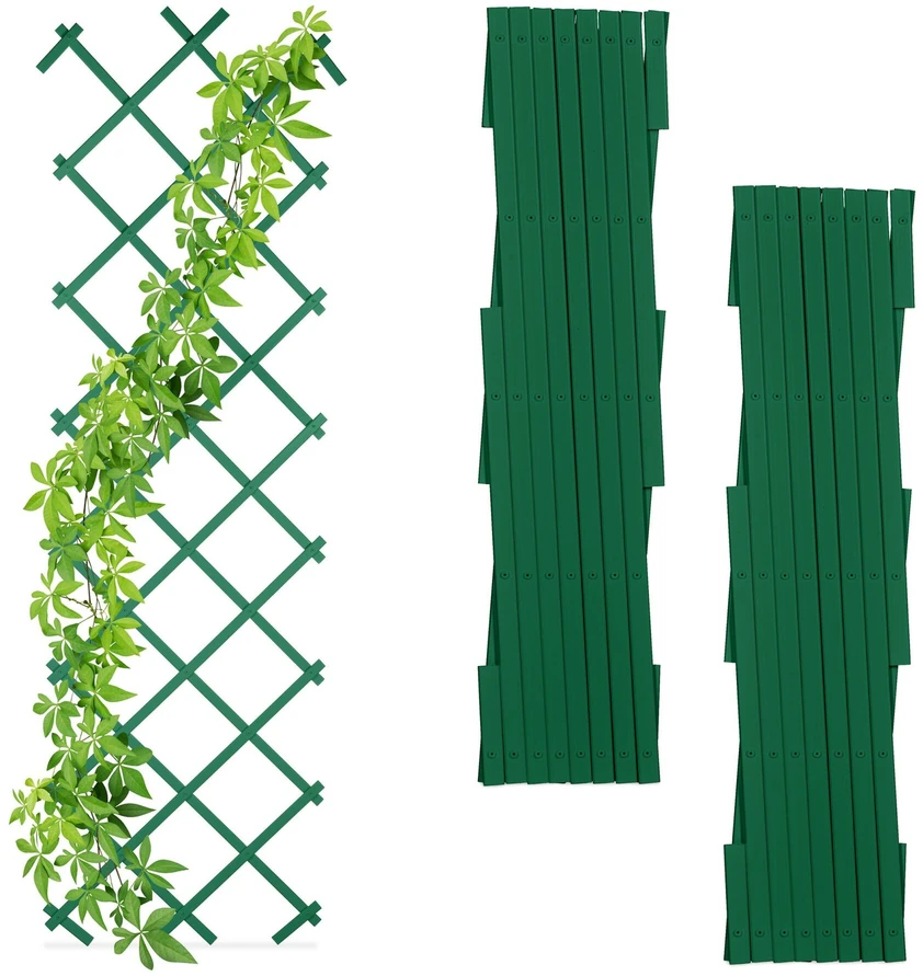 Relaxdays 180 cm Išskleidžiamos grotelės (3 vnt. rinkinys)