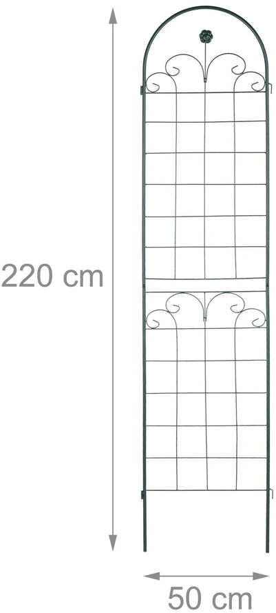 Relaxdays Tamsiai žalių grotelių rinkinys iš 2 vnt. 220 cm