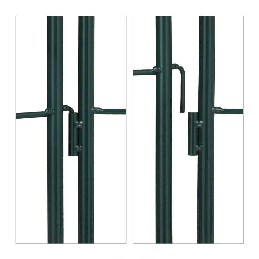 Relaxdays Tamsiai žalių grotelių rinkinys iš 2 vnt. 220 cm