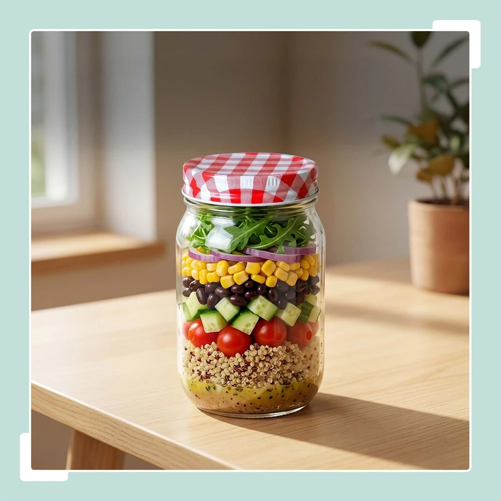 Relaxdays 400 ml twist-off uogienių stiklainių rinkinys