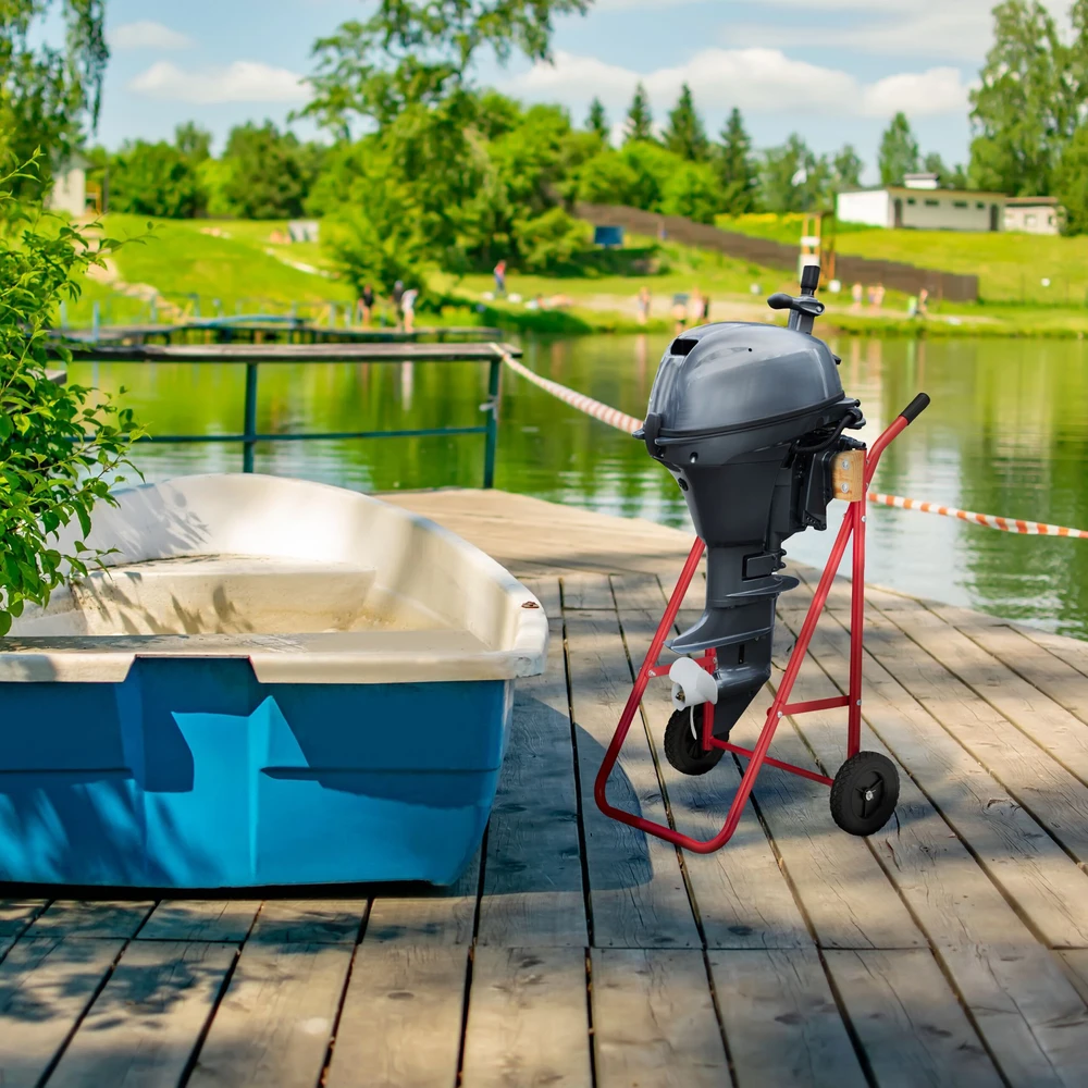 Relaxdays Pakabinamojo variklio stovas iš plieno ir medžio