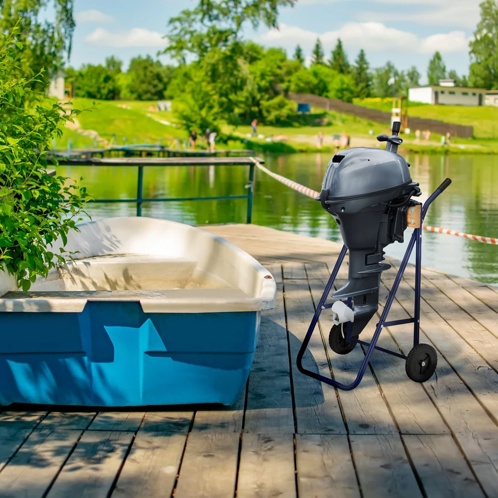 Relaxdays Pakabinamojo variklio stovas iš plieno ir medžio
