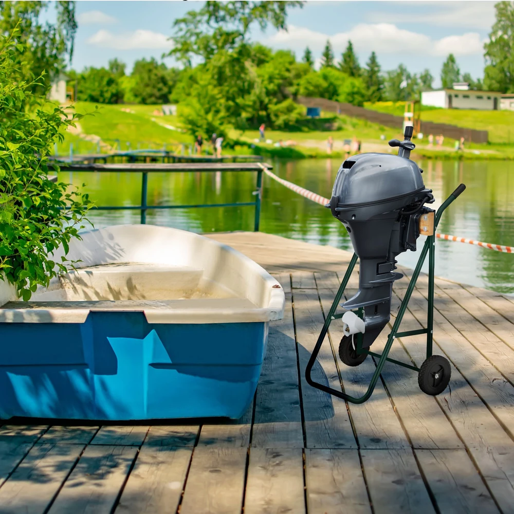 Relaxdays Pakabinamojo variklio stovas iš plieno ir medžio