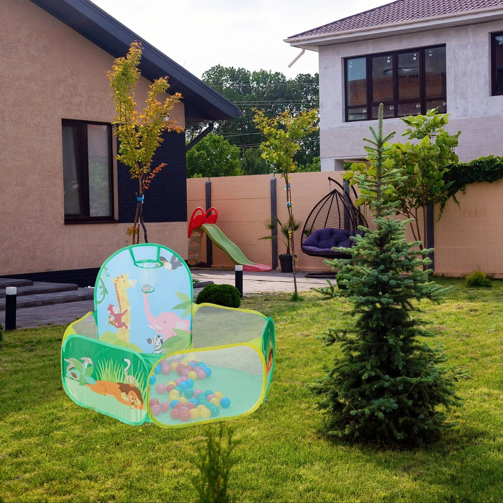 Relaxdays Iššokanti vaikiška kamuoliukų baseinėlis